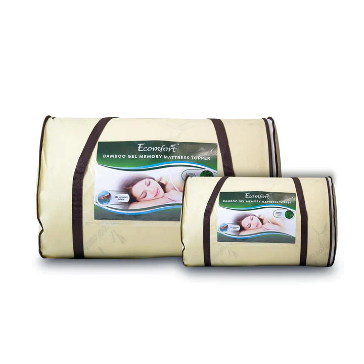 Bamboo Mattress Topper | Gel Memory Foam Topper